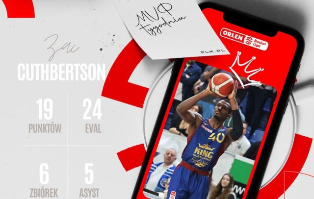 Cuthbertson wybrany MVP tygodnia Orlen Basket Ligi