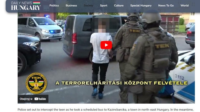 Węgierska policja zwiększyła ochronę kilku tamtejszych meczetów. Stało się tak po groźbach zamachu, jakie w internecie zamieścił młody chłopak.